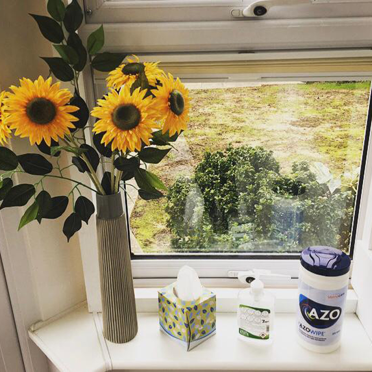 Melrose Nursing Care home Worthing visiting pod outside view